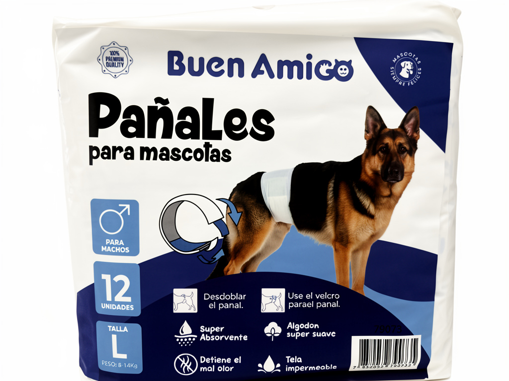 Buen Amigo pañales macho talla L