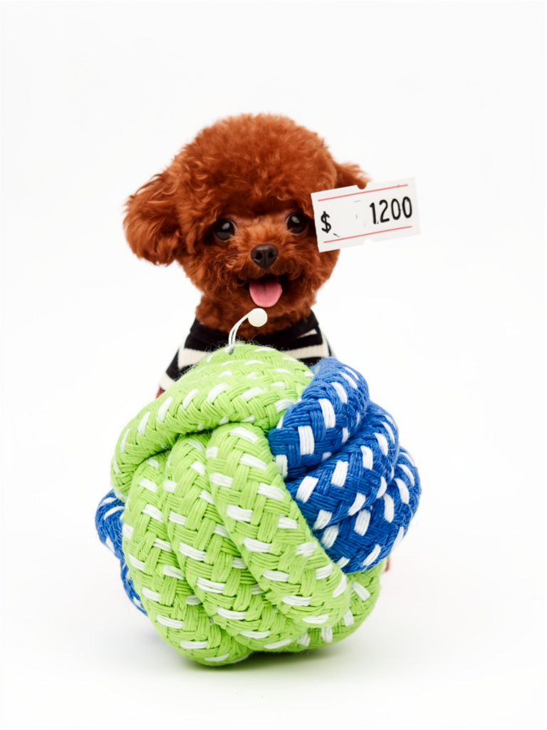 Lili Mascota pelota verde y azul