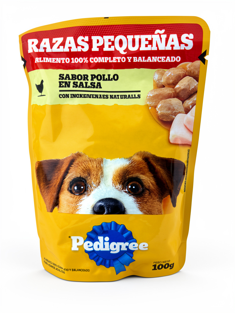 Pedigree pollo en salsa razas pequeñas 100g