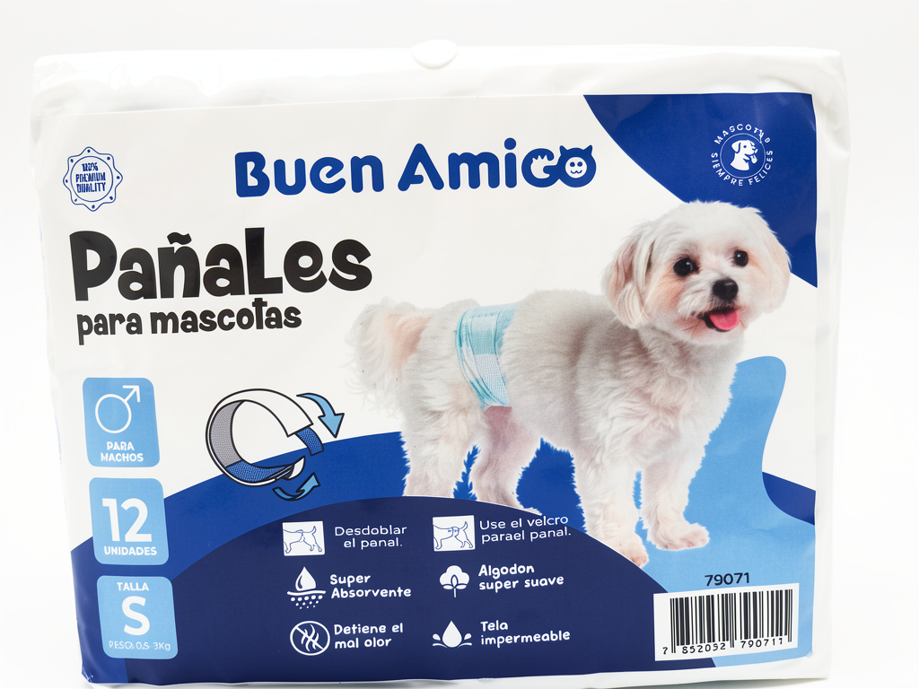 Pañales Macho mascotas S