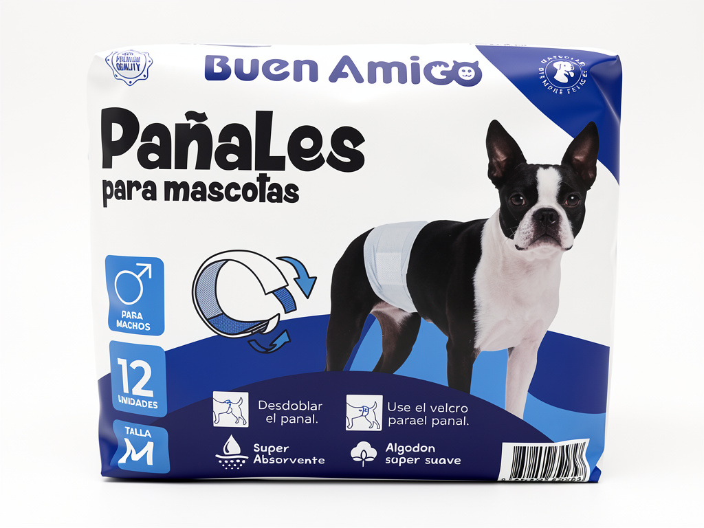 Pañales para machos talla M