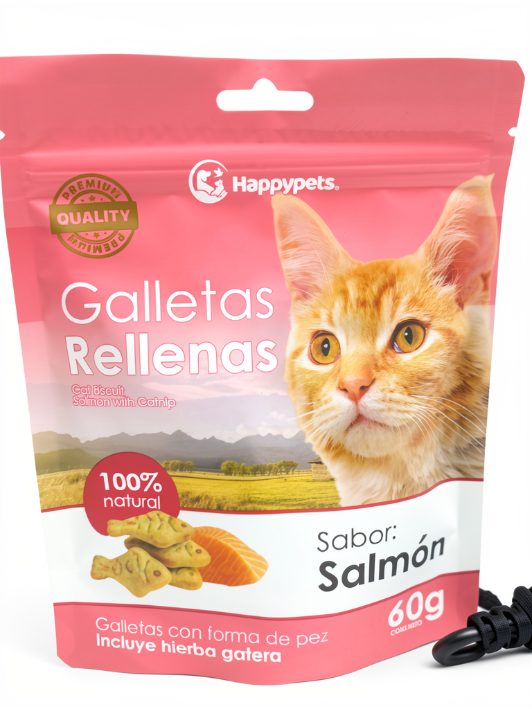 Galletas Rellenas salmón 60 gr
