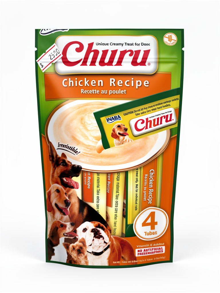 Churu Perro Chicken Recipe paquete 4 tubos