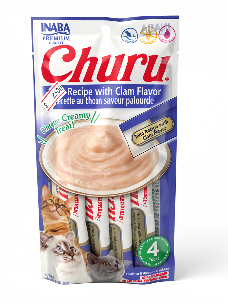 Churu atún con almeja paquete 4 Tubos