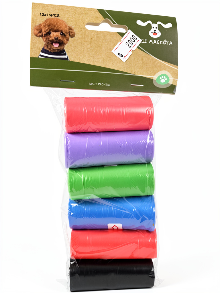 Malla Mascota bolsas 6 piezas multicolor