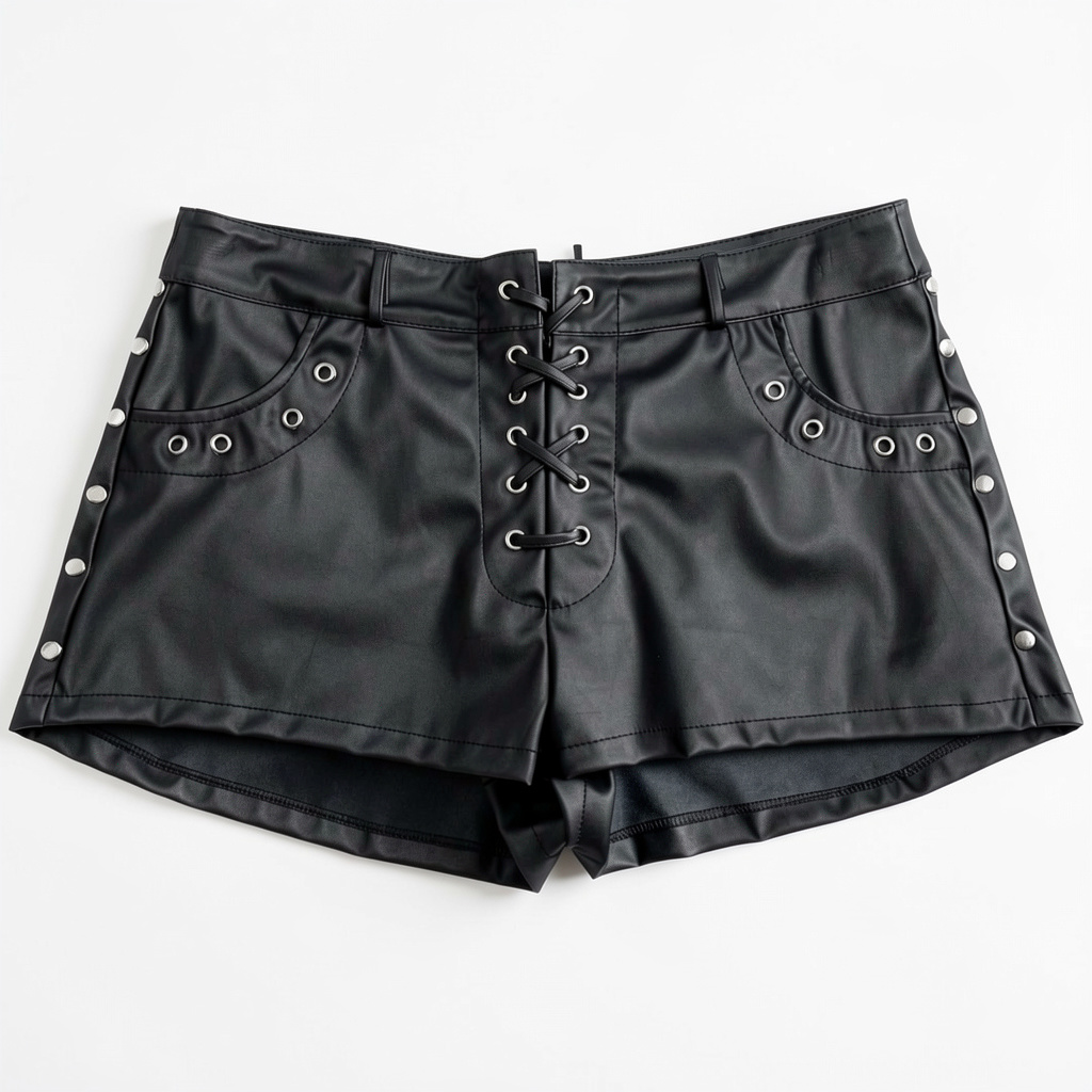 Short engomado cruzado