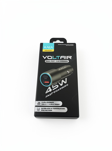Cargador para auto xaea 45w entrada usb y tipo c