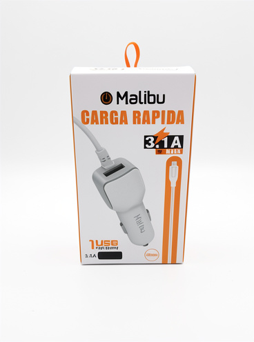 Cargador de auto Malibu 3.1 A