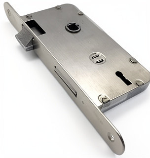 Cerradura para puerta de placa
