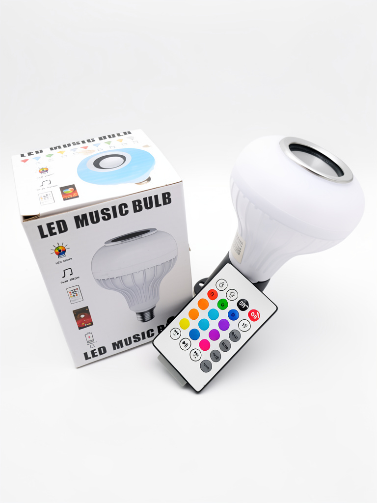Lámpara LED musical blanca