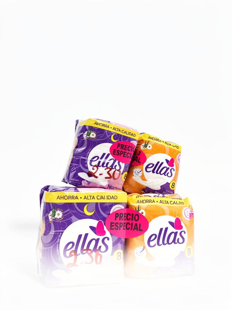 Ellas toallas nocturnas 8u