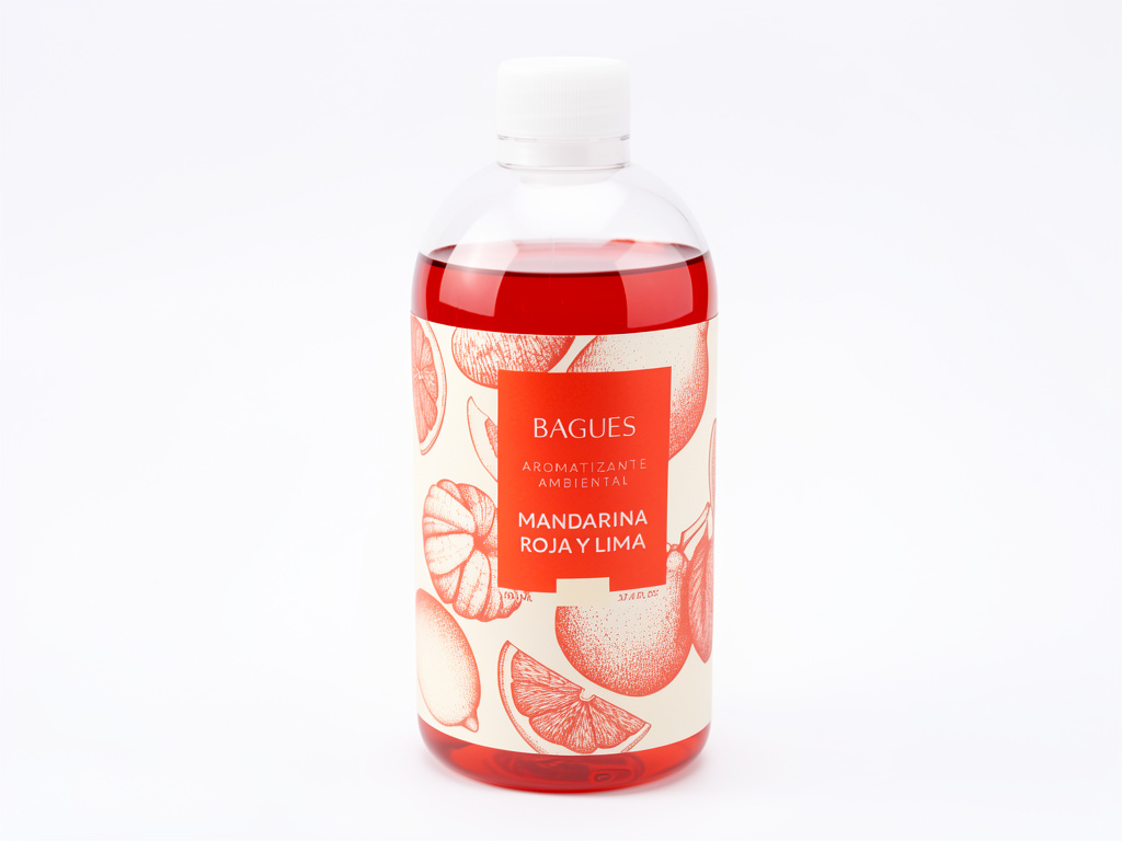 Bagués mandarina roja y lima