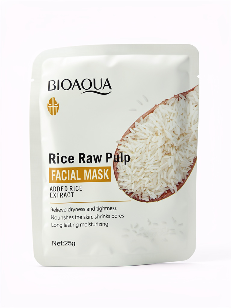 MASCARILLA VELO FACIAL DE ARROZ BIOAQUA