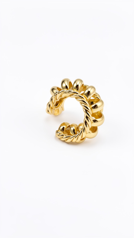 Earcuff triple labrado grande - 1451
