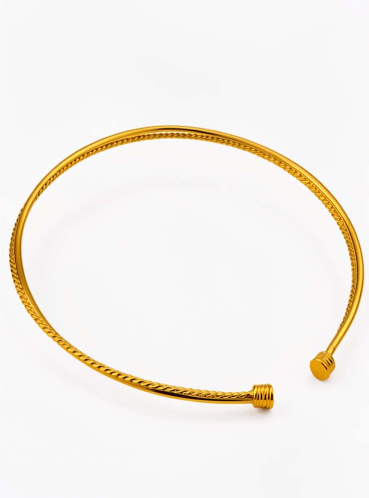 Chocker doble con labrado - 1498
