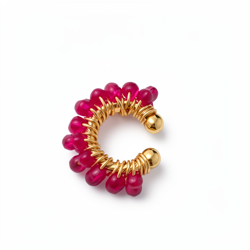 Earcuff personalizado en mostacilla o murano - 726