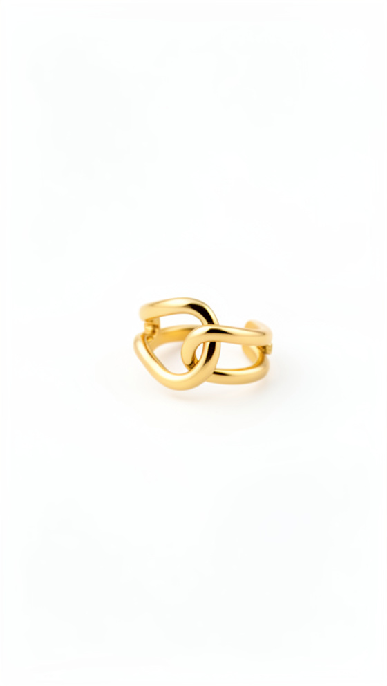Earcuff dorado entrelazado - 1347