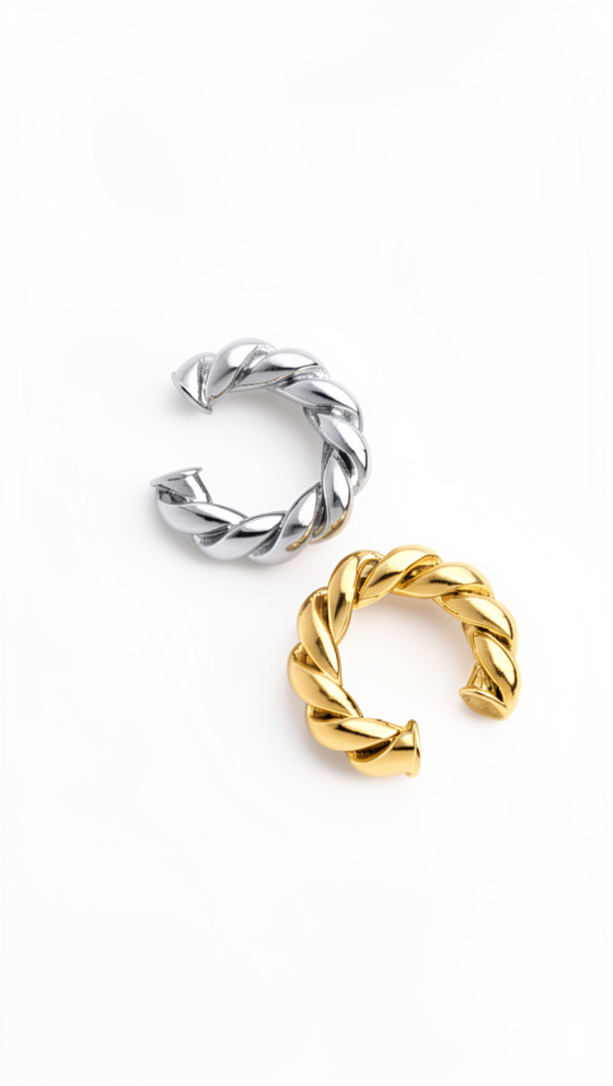 Earcuff mediano entorchado - 1394