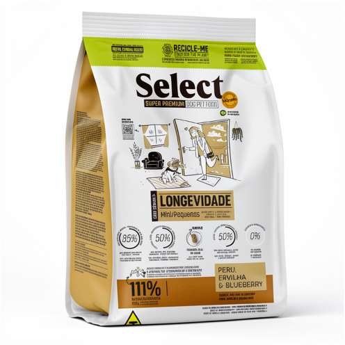 Monello Select Super Premium Longevidad para perros Raza Mini/Pequeña 2Kg