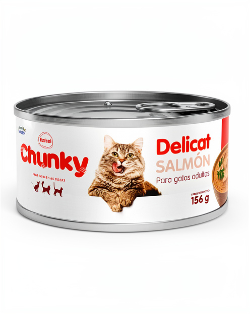 Chunky Delicat Salmón, Lata 156g