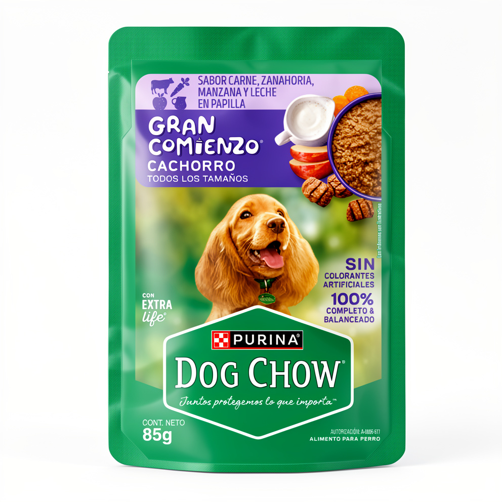 Dog Chow Gran Comienzo Cachorros todos los tamaños 85g