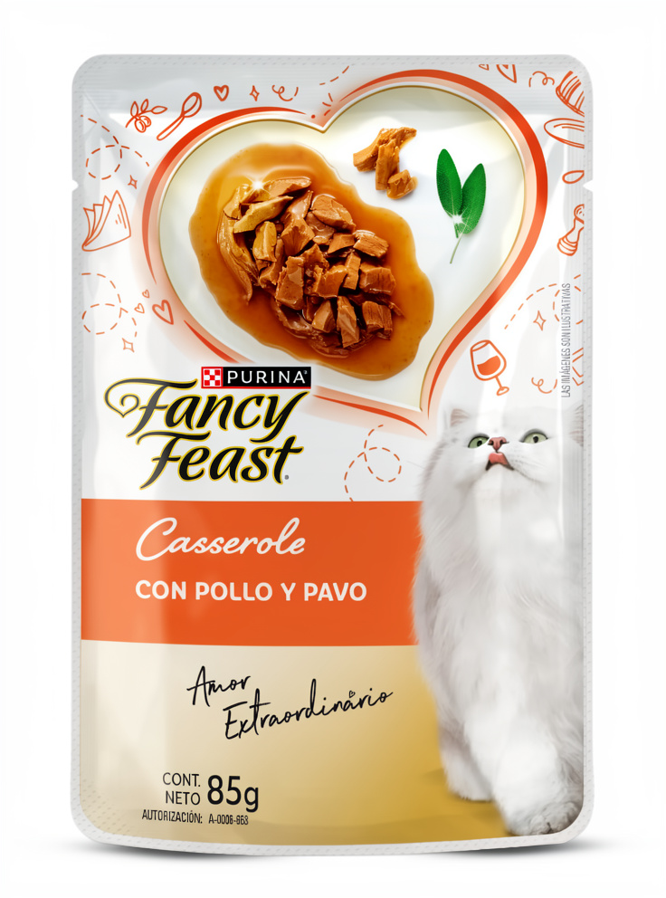 Purina Fancy Feast Casserole Pavo y Pollo 85g
