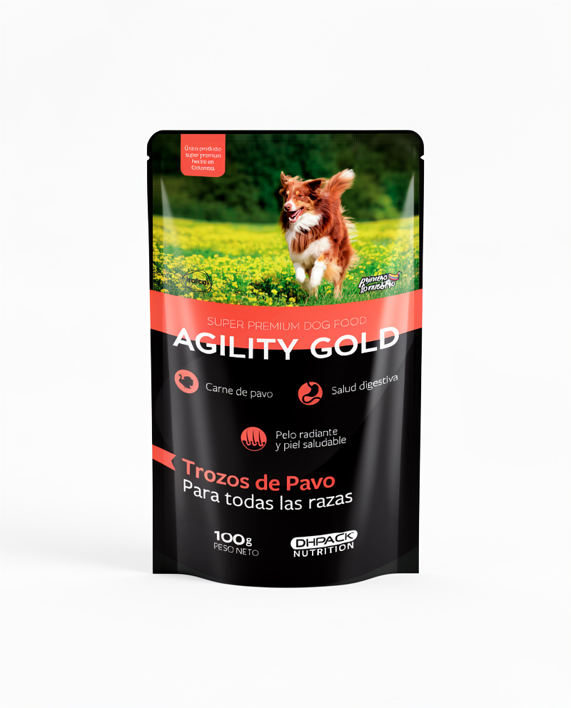 Agility Gold trozos de pavo, pouche 100g