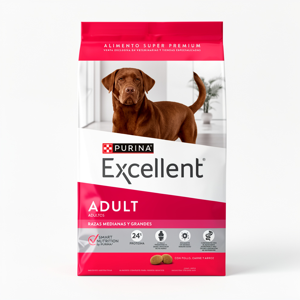 Purina Ecellent adultos razas medianas y grandes 1.5 kg