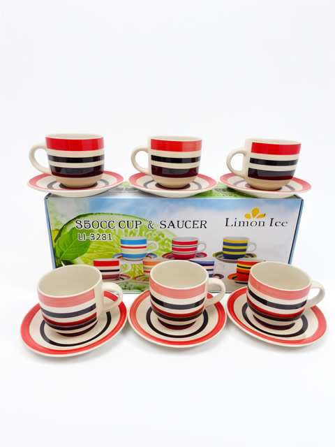 SET DE TAZAS CON PLATO