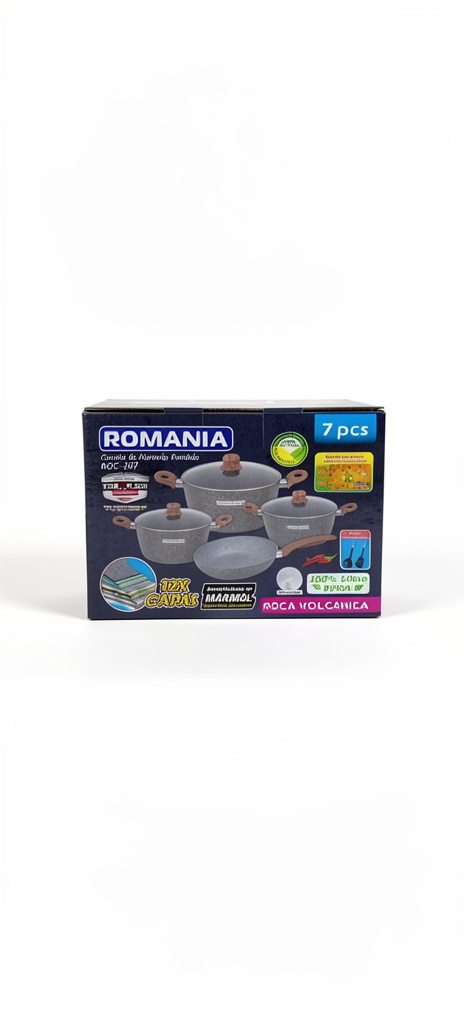 JUEGO DE OLLA ROMANIA - ROCA VOLCÁNICA