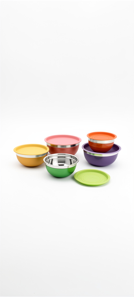 SET BOWL X5 CON TAPA
