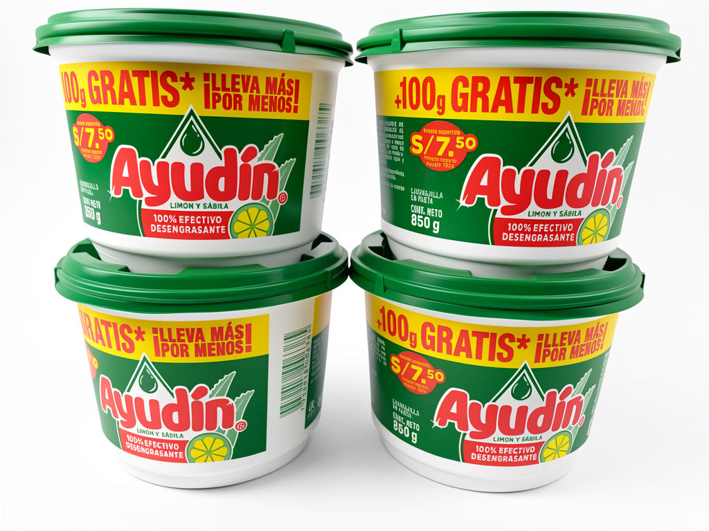 Ayudin lava vajillas 750 gr x 12 unid