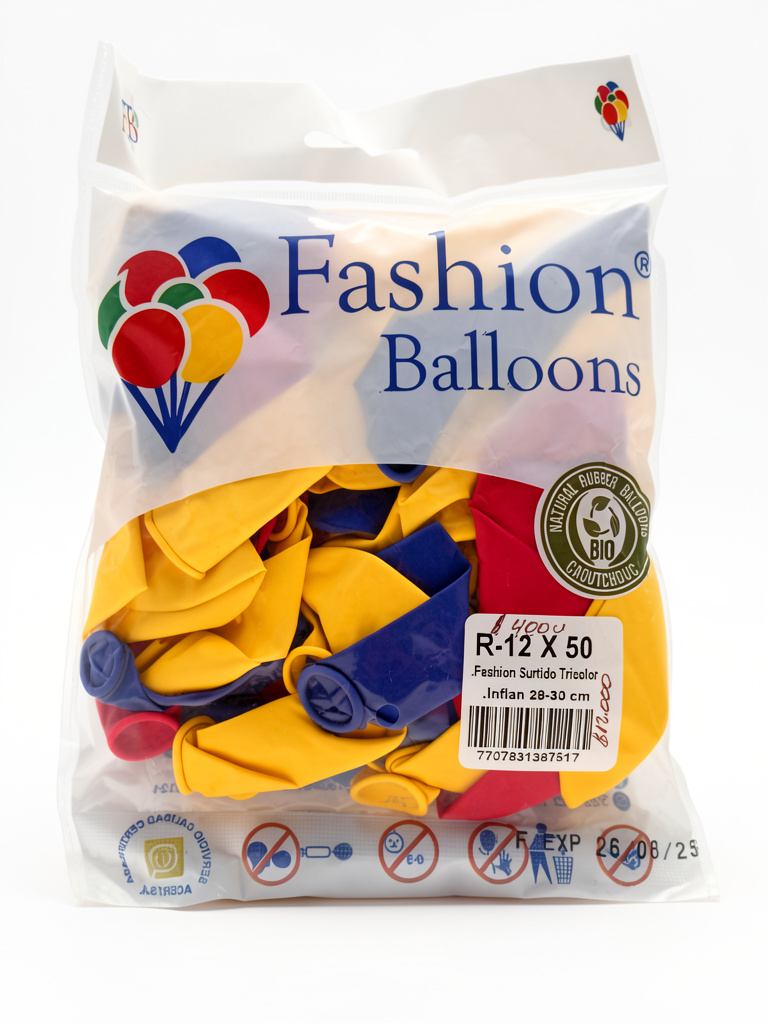 Globos R12 x 50 Surtidos Tricolor
