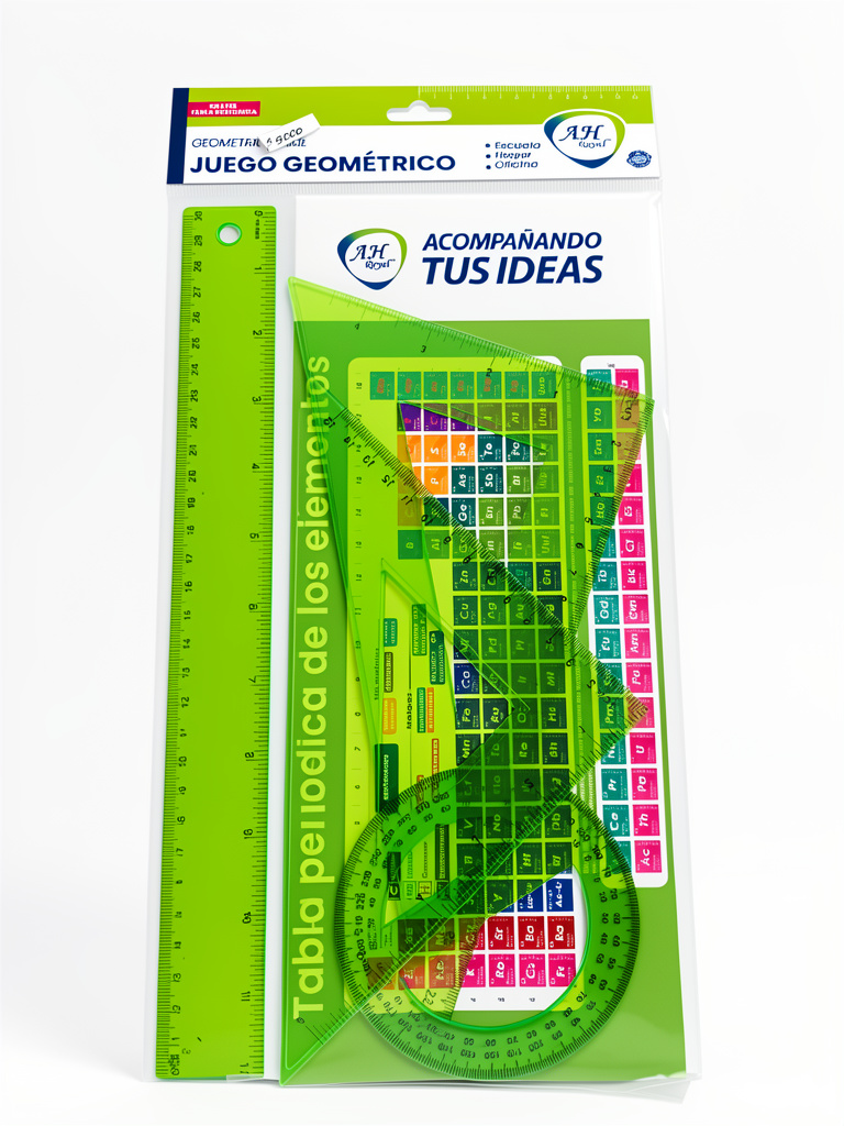 Juego Geométrico verde A.H Royal