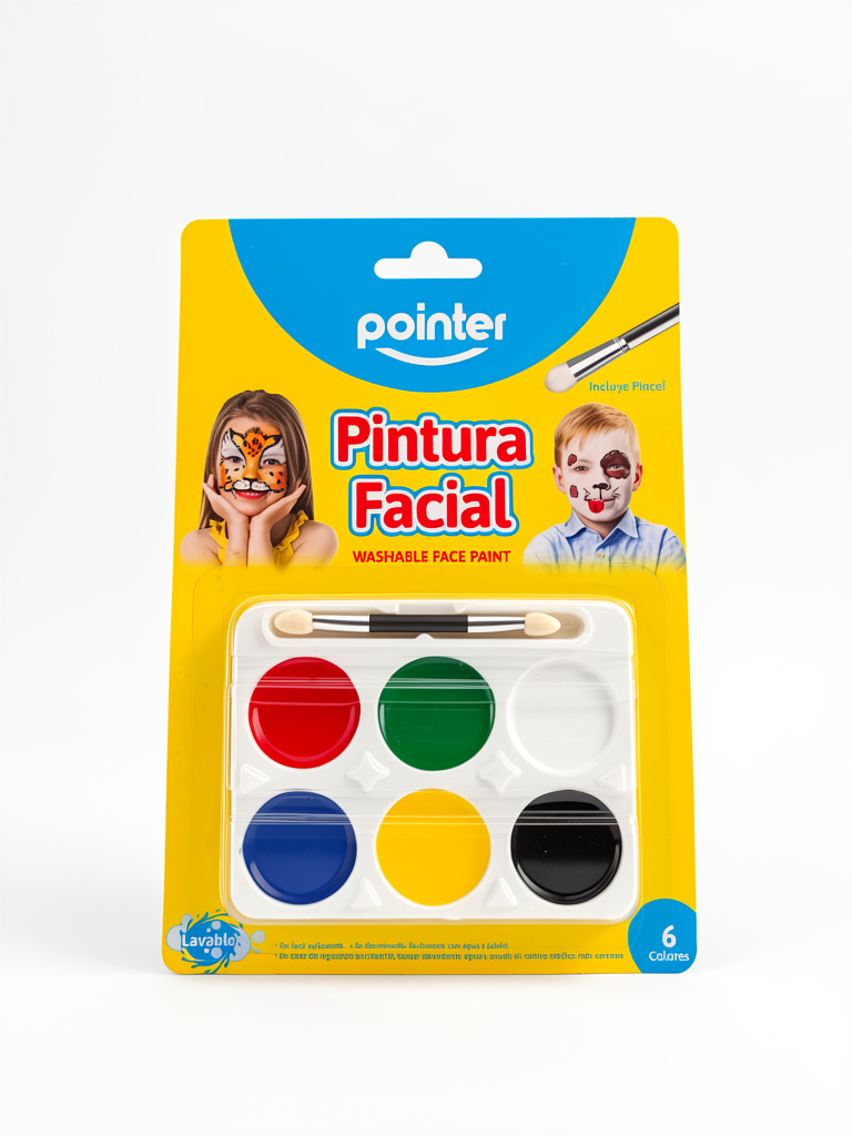 Pintura Facial 6 Colores Pointer