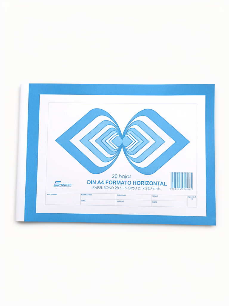 Block Bond Din A4 Azul - Nessan