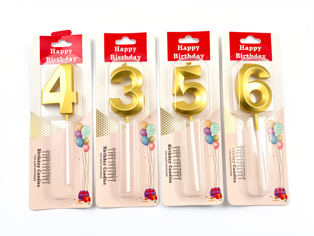 Velas Doradas Peq. - Happy Birthday