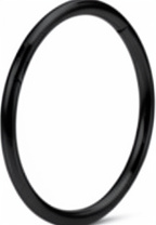 8# Argolla básica negra 1.2*7 mm