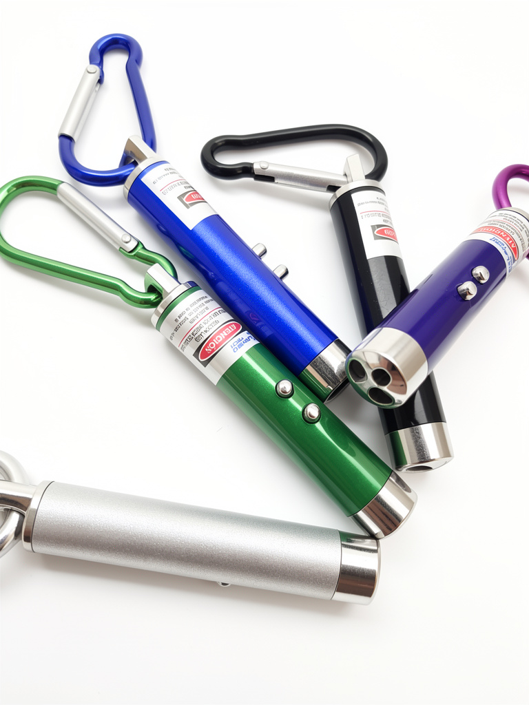 Llavero 3 en 1 láser, linterna, luz UV