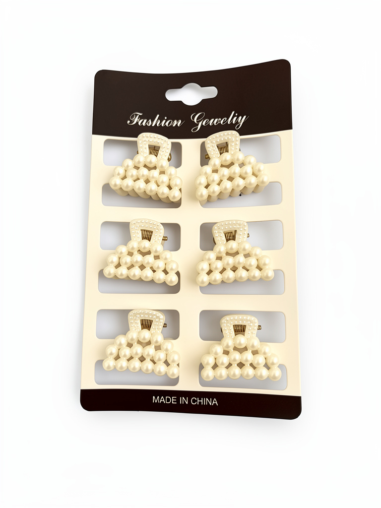 Broches perlita x6