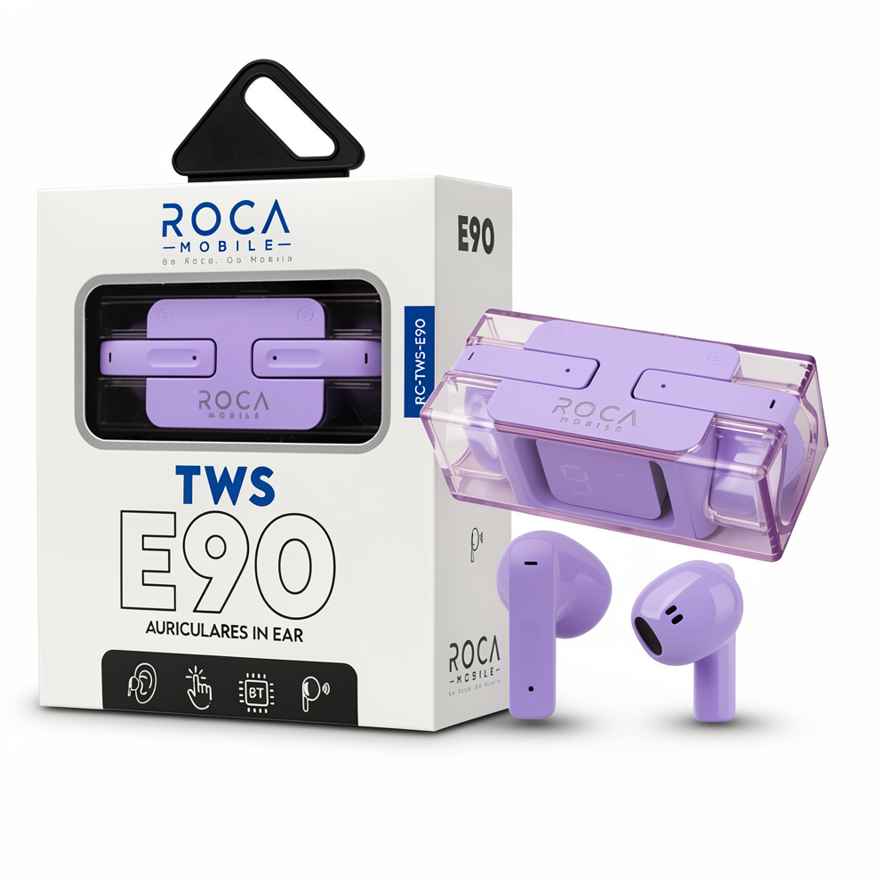 Auriculares E90. Blancos Roca