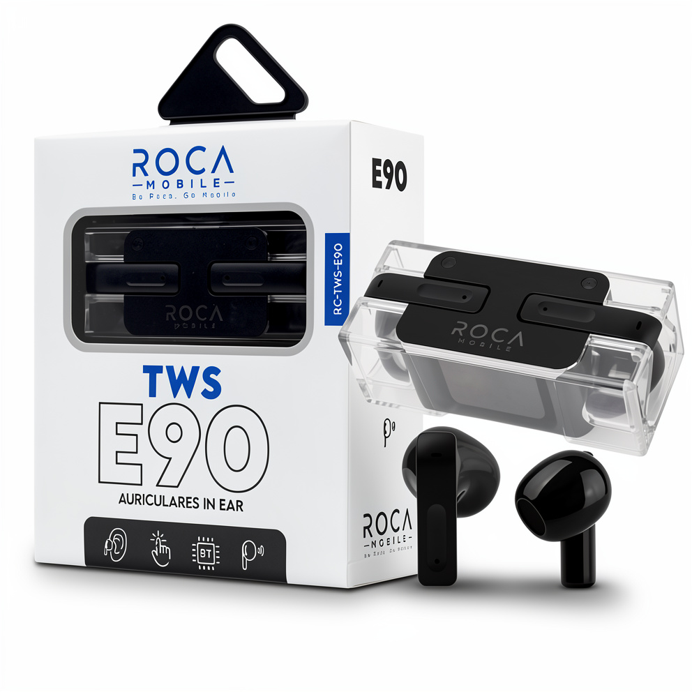 Auriculares E90 negros Roca