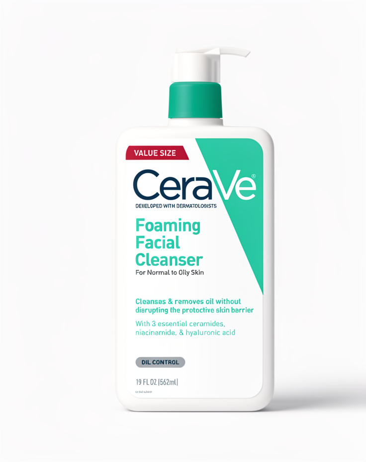 CERAVE 19 OZ LIMPIADOR FACIAL ESPUMOSO