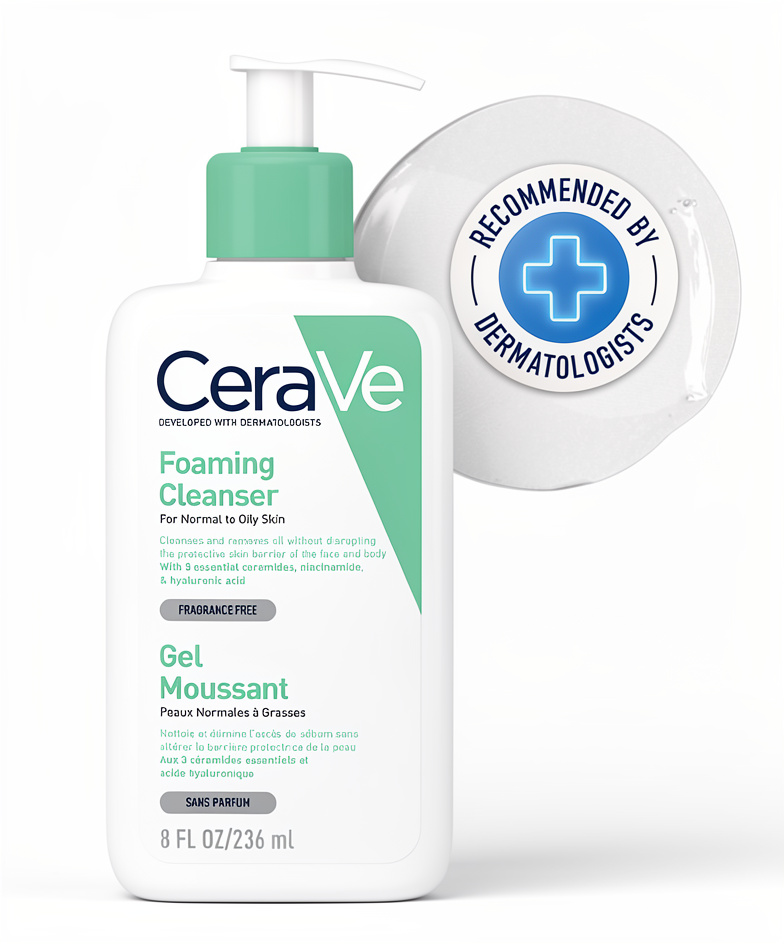 CERAVE 8OZ LIMPIADOR ESPUMOSO