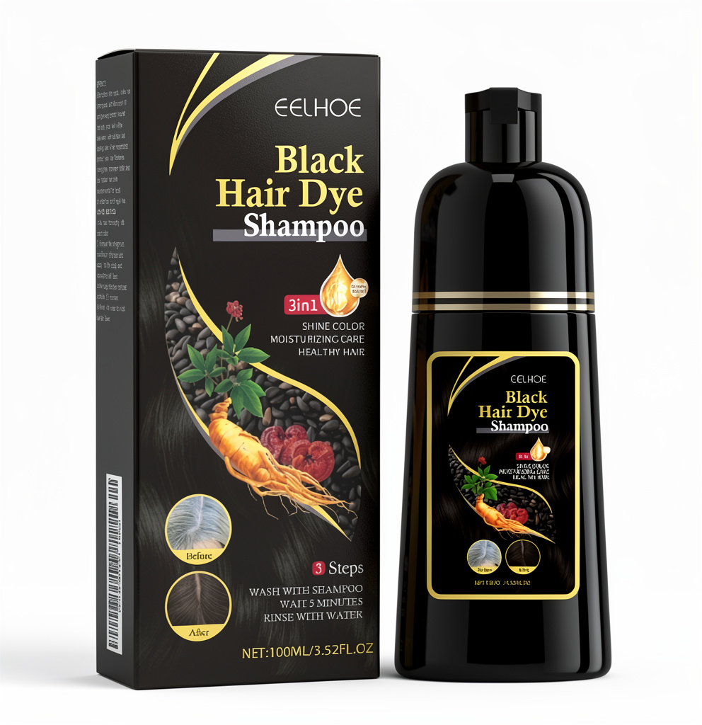 BLACK HAIR DYE SHAMPOO 100ML