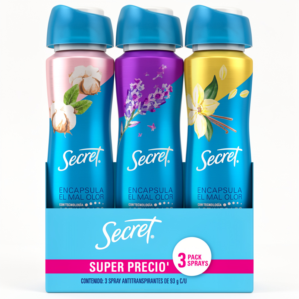 Deo Secret 3 pack 150ml