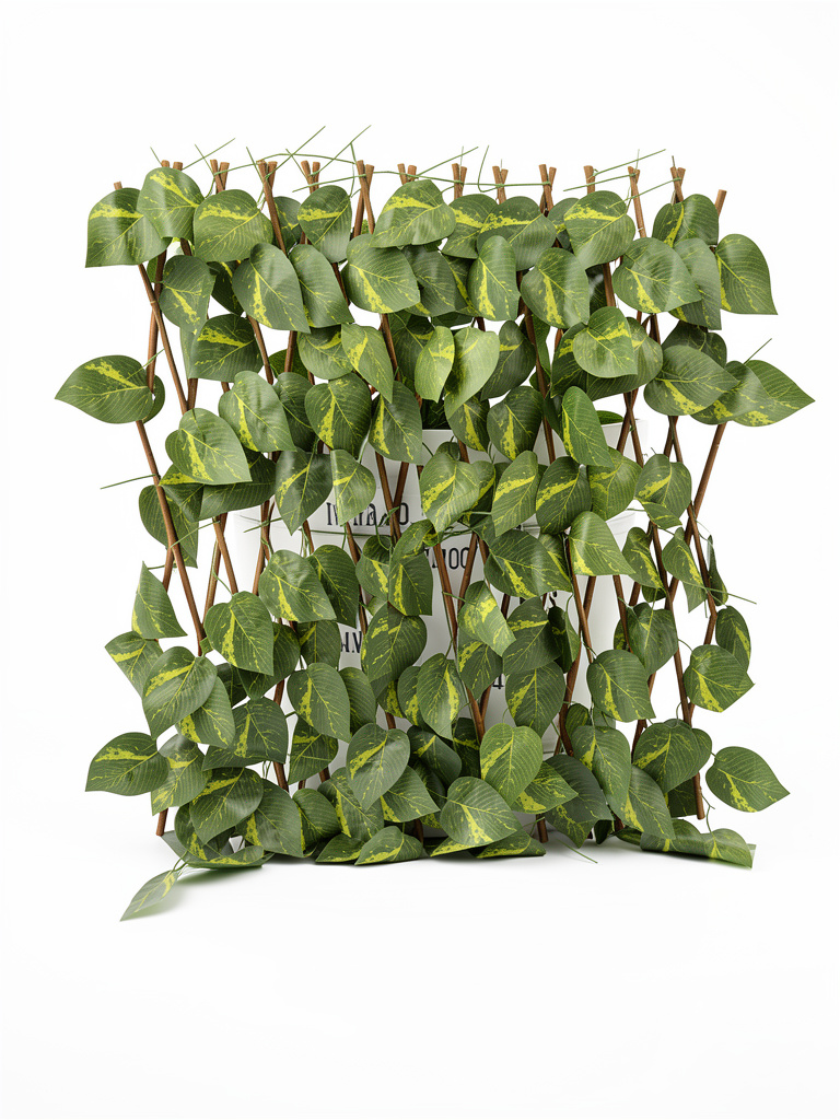 Valla de hojas decorativas para pared