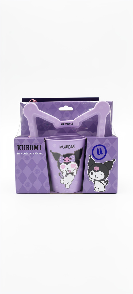 Kuromi set plato con forma
