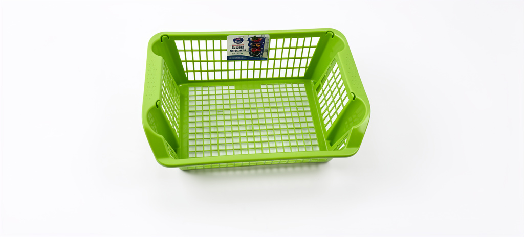 Canastilla verde plastica