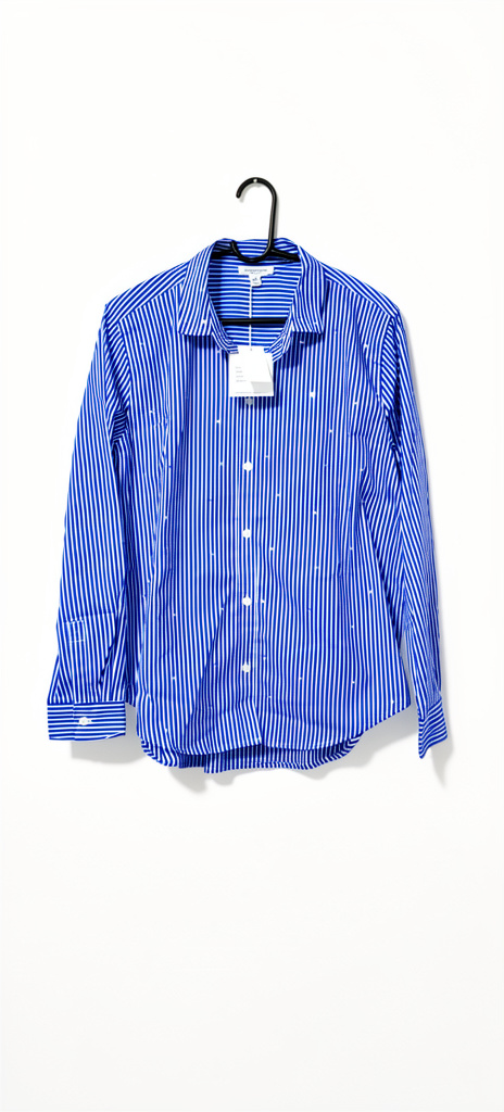 Camisa rayas azul con brillos